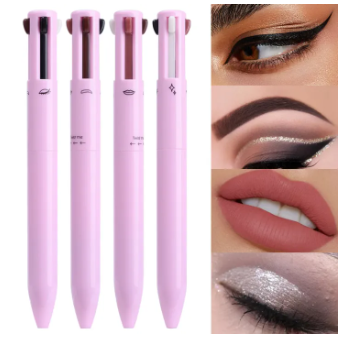 4-in-1 Makeup Pen Set (Eye Liner, Lip Liner, Brow Liner Eyebrow Pencil)