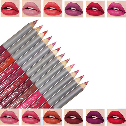 KATHLEEN Lipstick Pencil 12 Pcs Set
