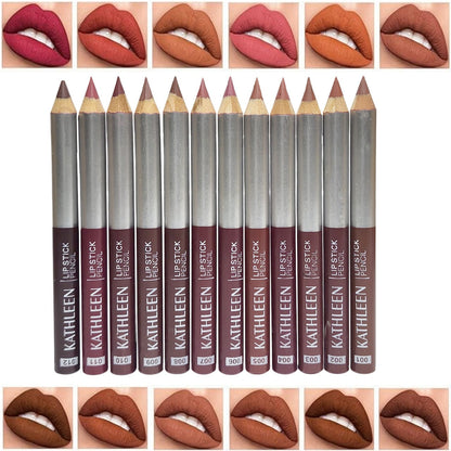 KATHLEEN Lipstick Pencil 12 Pcs Set