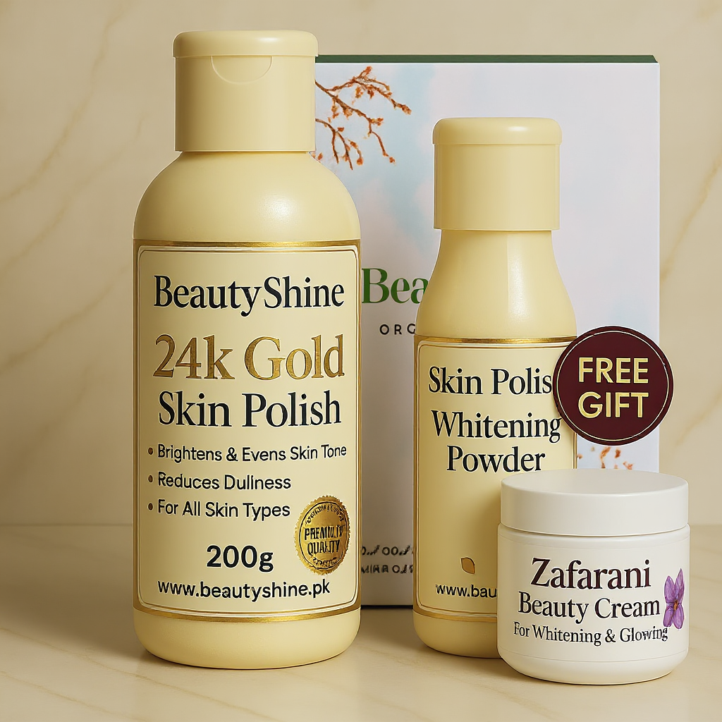 24k Gold Skin Polish + Zafrani Beauty Cream Free 🎁 With 100% Results